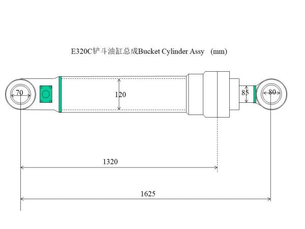 CAT320C bucket cylinder