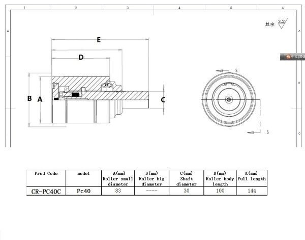 CR-PC40C chart