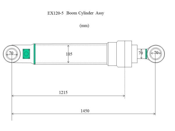 EX120-5 boom cylinder