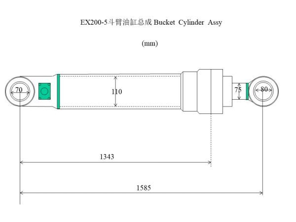EX200-5 bucket cylinder