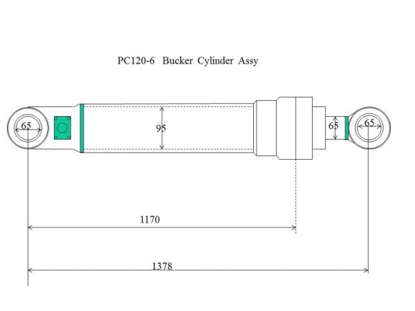 PC120-6bucker cylinder