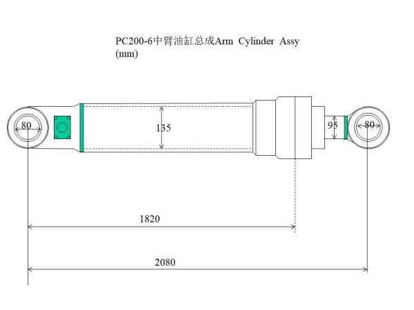 PC200-6 arm cylinder
