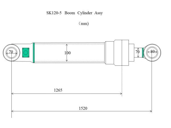 SK120-5boom cylinder