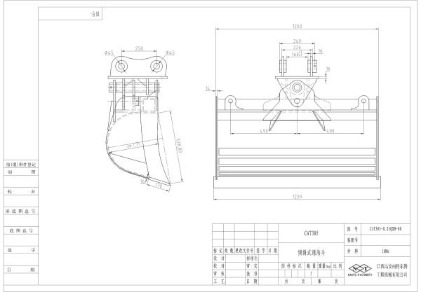 TBK-CAT305-1200 chart NT