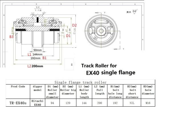 TR-EX40S chart