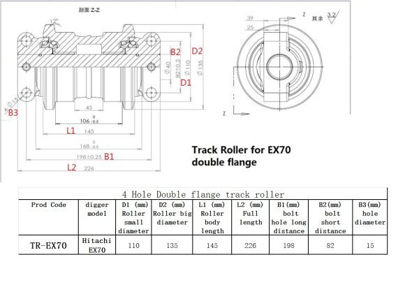 TR-EX70DF chart