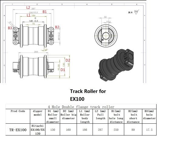 Tr-EX100,EX120 chart