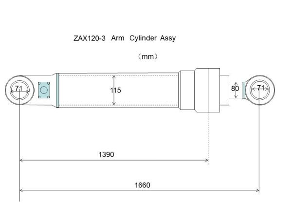 ZAX120-3 arm cylinder