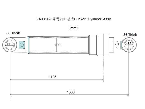 ZAX120-3 bucket cylinder