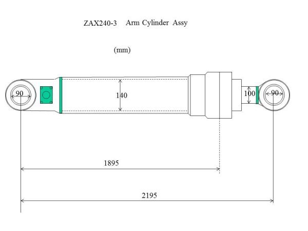 ZAX240-3arm cylinder