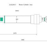 ZAX240-3boom cylinder