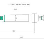 ZAX240-3bucket cylinder
