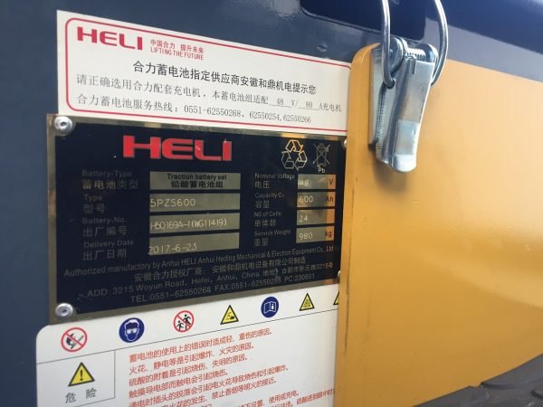 CHL forklift 2.5t 09