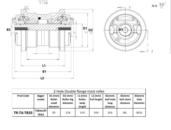 TR-TA-TB35 chart