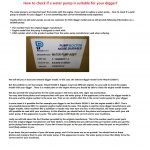 How to check water pump