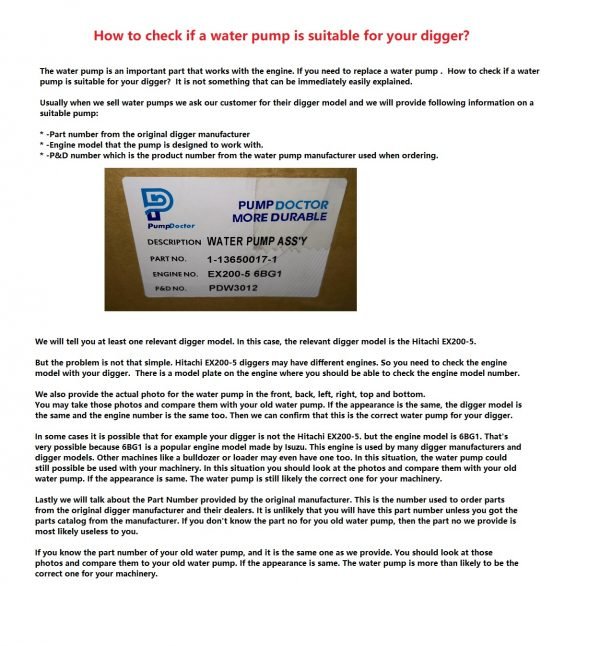 How to check water pump