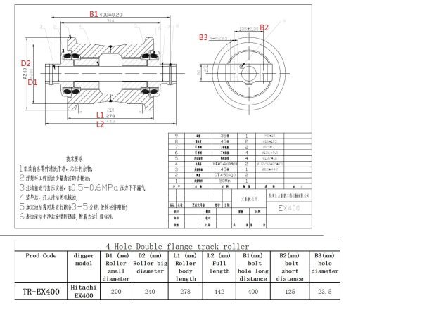 TR-Ex400 chart